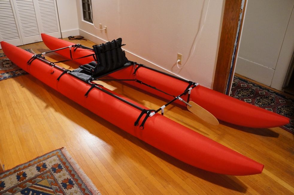 Tim's Pontoon Kayak, Version 2 (now with video) - DIY Packraft