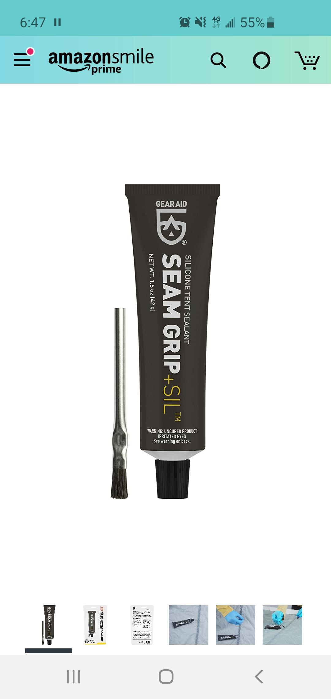 Seam Grip SIL Silicone tent sealant