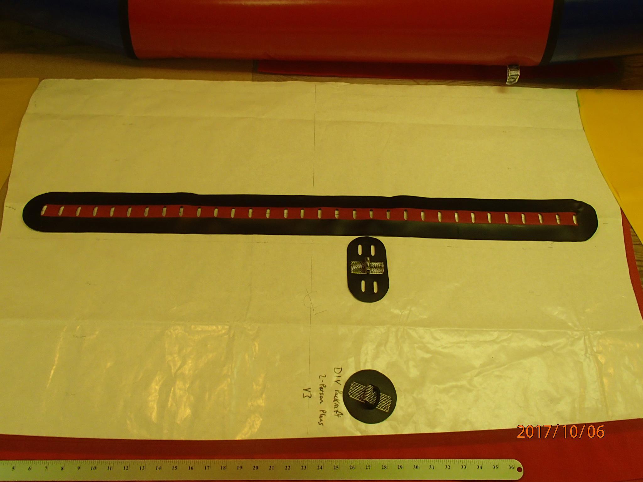 Long webbing attachment strip