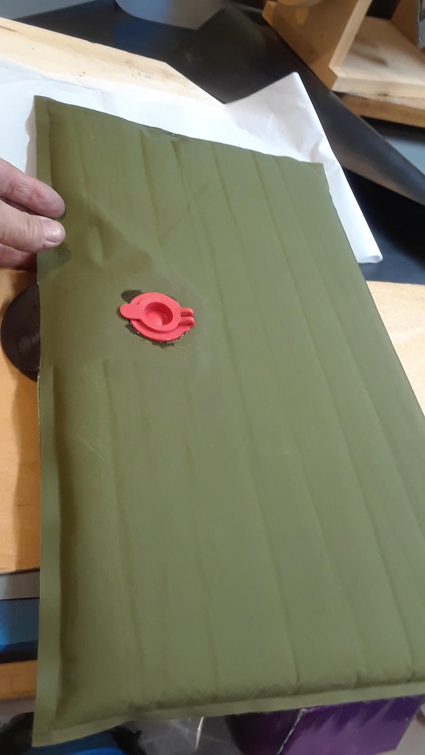 A small pad made from the end of the Therm-a-Rest pad. 